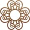 Ekena Millwork Cohen Wood Fretwork Pierced Ceiling Medallion, Walnut, 26"OD x 8 7/8"ID x 3/8"T CMWP26X26X0375COWA - alternate 1